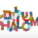 Metal Wall Hanging - Shalom Hebrew &amp; English